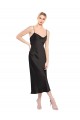 Buy Midi Length Black Sleeveless A-Line Low Back Formal Dress