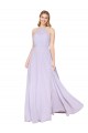 Buy Long Lilac Sleeveless A-Line Formal Dress