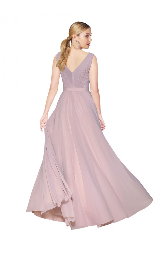Buy Long Primrose Sleeveless A-Line V-Back Formal Dress