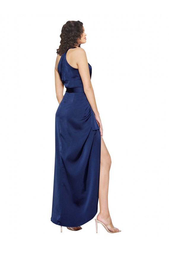 Buy Long Sapphire Sleeveless A-Line High Low Formal Dress