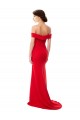 Buy Long Red Sleeveless A-Line High Slit Formal Dress