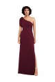 Buy Long Burgundy Sleeveless A-Line Chiffon Formal Dress