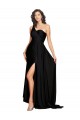 Buy Long Black Sleeveless A-Line Black Tie Formal Dress