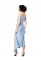 Buy Midi Length Light Sky Blue Sleeveless A-Line Formal Gowns
