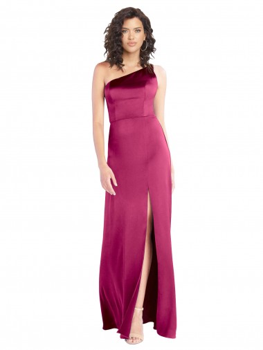 Buy Long Fuchsia Sleeveless A-Line Open Back Formal Dress