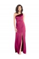 Buy Long Fuchsia Sleeveless A-Line Open Back Formal Dress