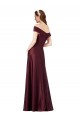 Buy Long Burgundy Gold Cap Sleeves A-Line Black Tie Formal Dress