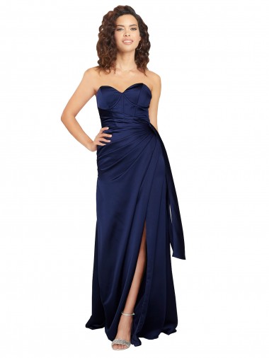Buy Long Sapphire Sleeveless A-Line Formal Dress