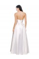 Buy Long White Sleeveless A-Line Low Back Formal Dress