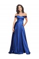 Buy Sweep Train Royal Blue Sleeveless A-Line Formal Dress