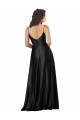 Buy Long Black Sleeveless A-Line Low Back Formal Dress