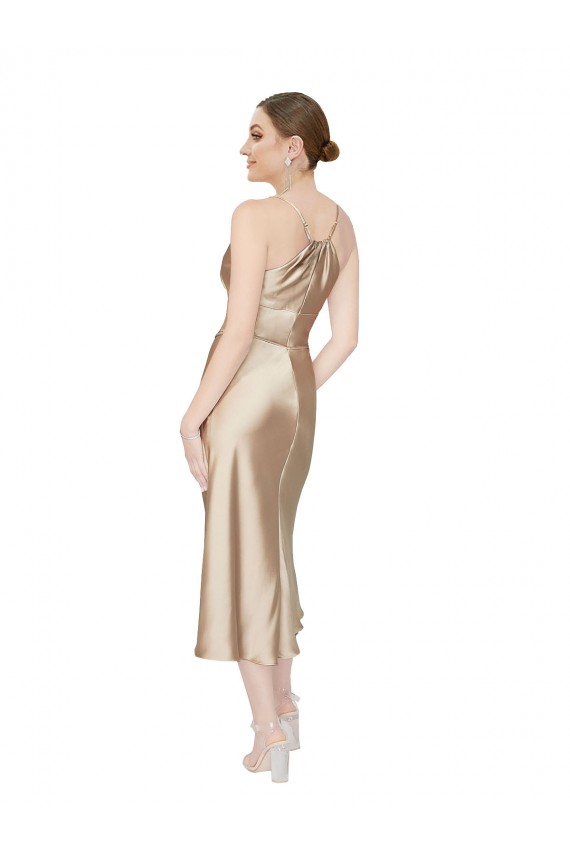 Buy Midi Length Sleeveless A-Line Formal Dress