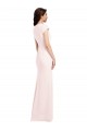 Buy Long Pink Cap Sleeves A-Line Formal Dress