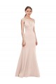 Buy Long Pink Sleeveless A-Line V-Back Formal Gowns