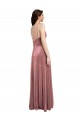 Buy Long Cinnamon Rose Sleeveless A-Line Low Back Formal Dress
