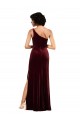 Buy Long Burgundy Sleeveless Column Formal Dress