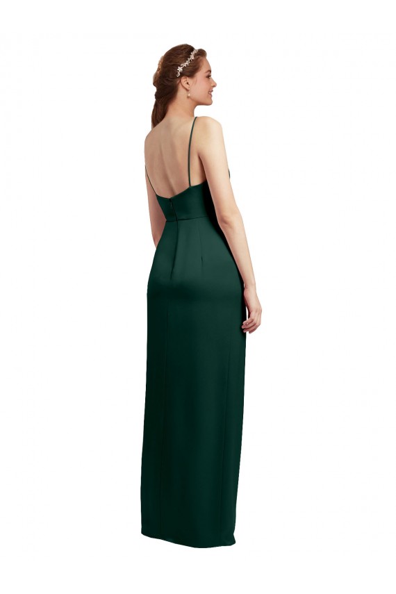 Buy Long Hunter Sleeveless Column Low Back Formal Dress