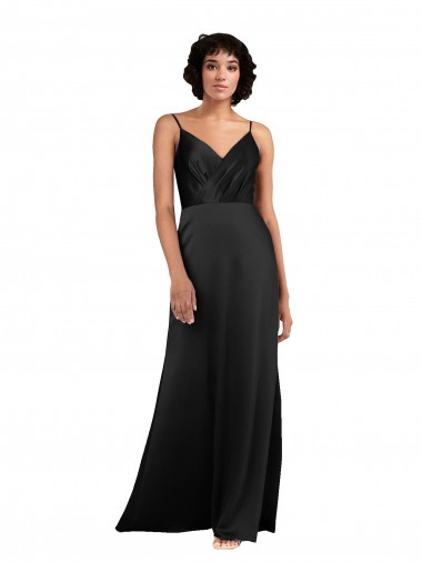 Buy Long Black Sleeveless Column Formal Dress