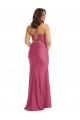 Buy Long Fuchsia Sleeveless Mermaid Tie Back Formal Plus Size Formal Dress