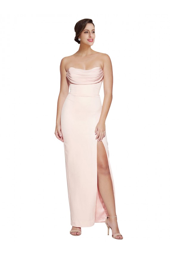 Buy Long Sleeveless Mermaid Low Back Formal Dress