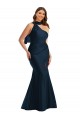 Buy Long Dark Navy Sleeveless Mermaid Formal Plus Size Formal Dress