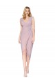 Buy Cocktail Length Primrose Sleeveless Mermaid V-Back Chiffon High Low Formal Dress