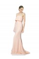 Buy Long Nude Sleeveless Mermaid Black Tie Formal Dress