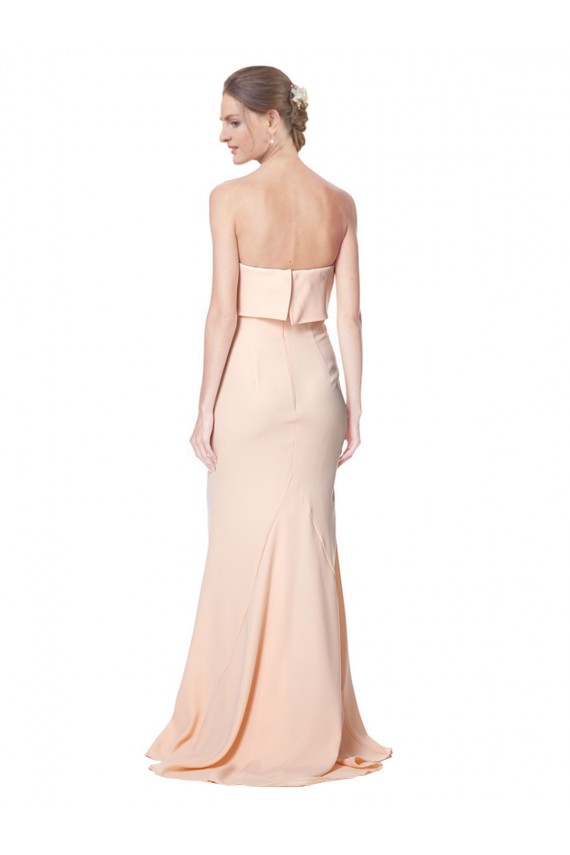 Buy Long Nude Sleeveless Mermaid Black Tie Formal Dress