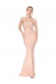 Buy Long Nude Sleeveless Mermaid Formal Dress