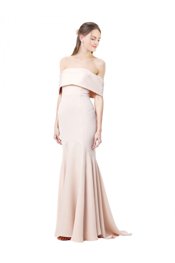 Buy Long Nude Sleeveless Mermaid Formal Gowns