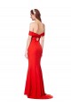Buy Long Red Sleeveless Mermaid High Neck Formal Dress
