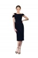 Buy Cocktail Length Dark Navy Sleeveless Mermaid Formal Dress