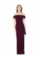 Buy Long Burgundy Gold Sleeveless Mermaid Low Back Formal Dress