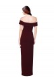 Buy Long Burgundy Gold Sleeveless Mermaid Low Back Formal Dress
