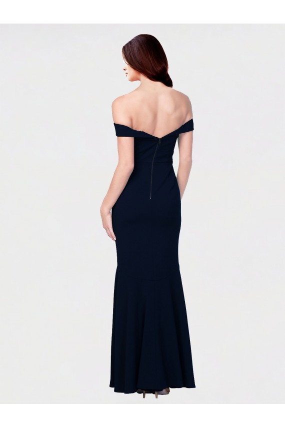 Buy Long Ivory Sleeveless Mermaid Low Back Formal Dress