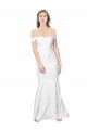 Buy Long Ivory Sleeveless Mermaid Low Back Formal Dress