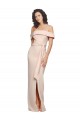 Buy Long Nude Sleeveless Mermaid Low Back Formal Dress