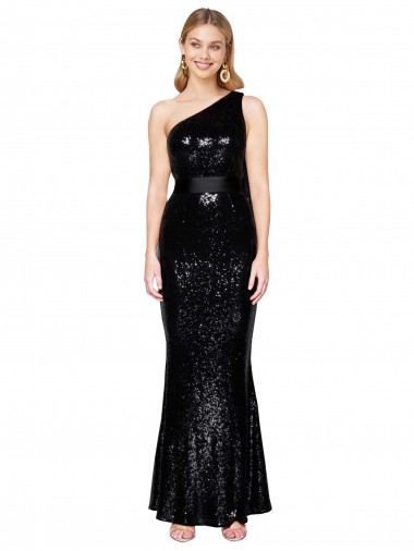 Buy Long Black Sleeveless Mermaid Formal Gowns