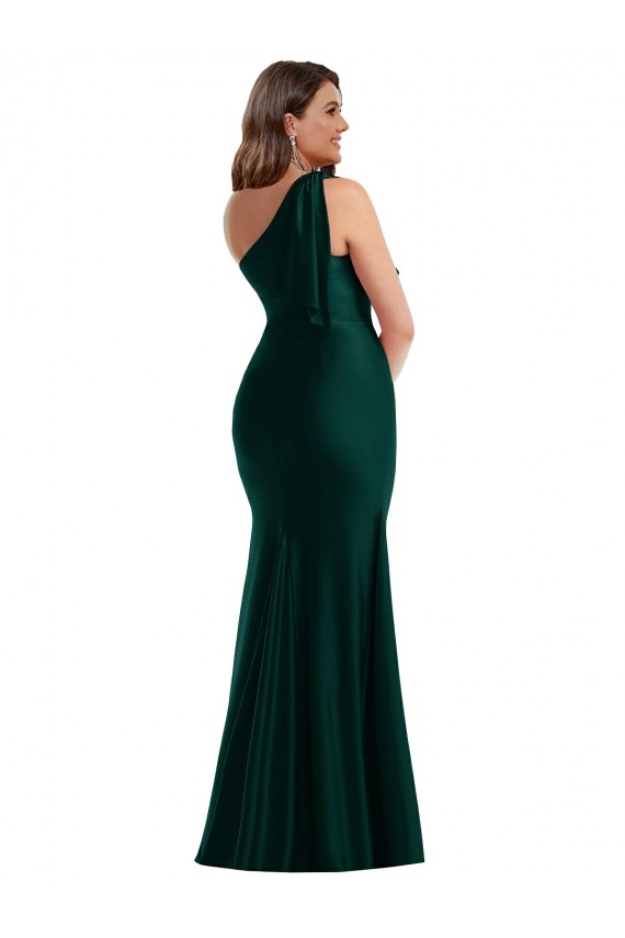 Buy Long Ever Green Sleeveless Mermaid Formal Plus Size Formal Dress