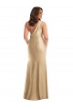 Buy Long Soft Gold Sleeveless Mermaid Formal Plus Size Formal Dress