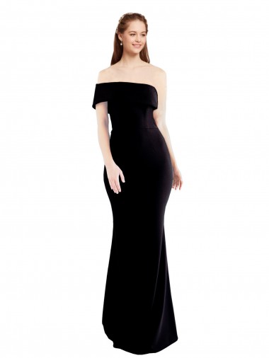 Buy Long Black Sleeveless Mermaid Keyhole Back Formal Dress