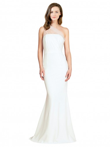 Buy Sweep Train Ivory Sleeveless Mermaid Formal Dress