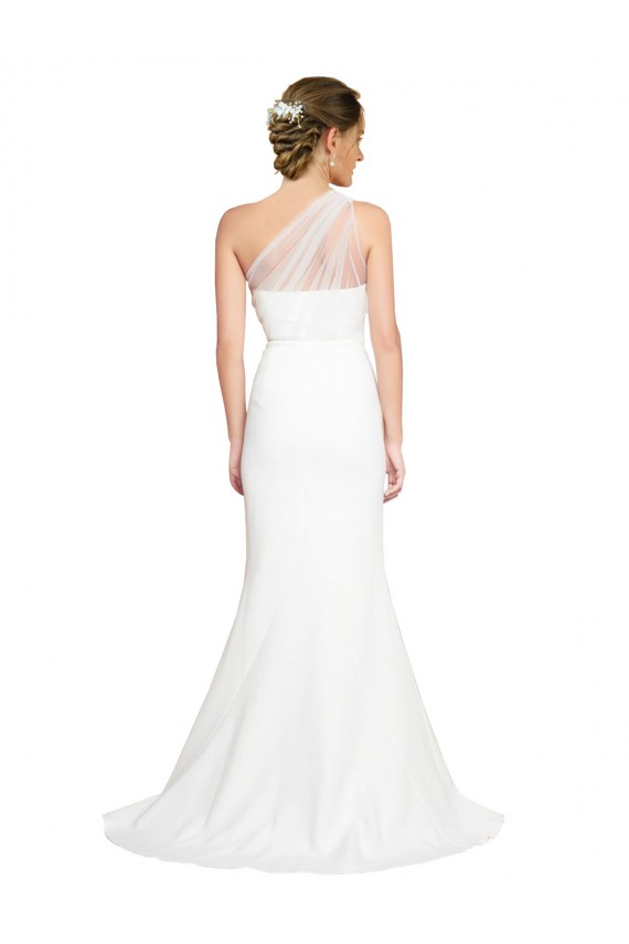 Buy Sweep Train Ivory Sleeveless Mermaid Formal Dress