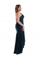 Buy Long Dark Navy Sleeveless Mermaid High Low Plus Size Formal Dress