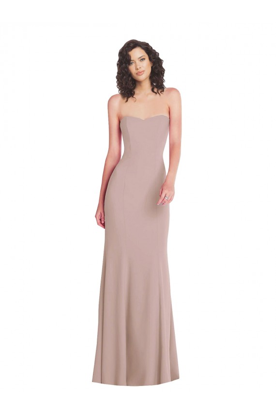 Buy Long Dusty Pink Sleeveless Mermaid Formal Dress