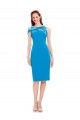 Buy Cocktail Length Sleeveless Mermaid Stretch Crepe Formal Dress