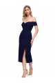 Buy Midi Length Dark Navy Sleeveless Mermaid Formal Dress