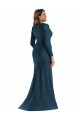 Buy Long Atlantic Blue Long Sleeves Mermaid Formal Plus Size Formal Dress