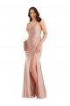 Buy Long Dusty Pink Sleeveless Mermaid Formal Plus Size Formal Dress