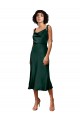 Buy Midi Length Hunter Sleeveless Sheath Black Tie Formal Dress